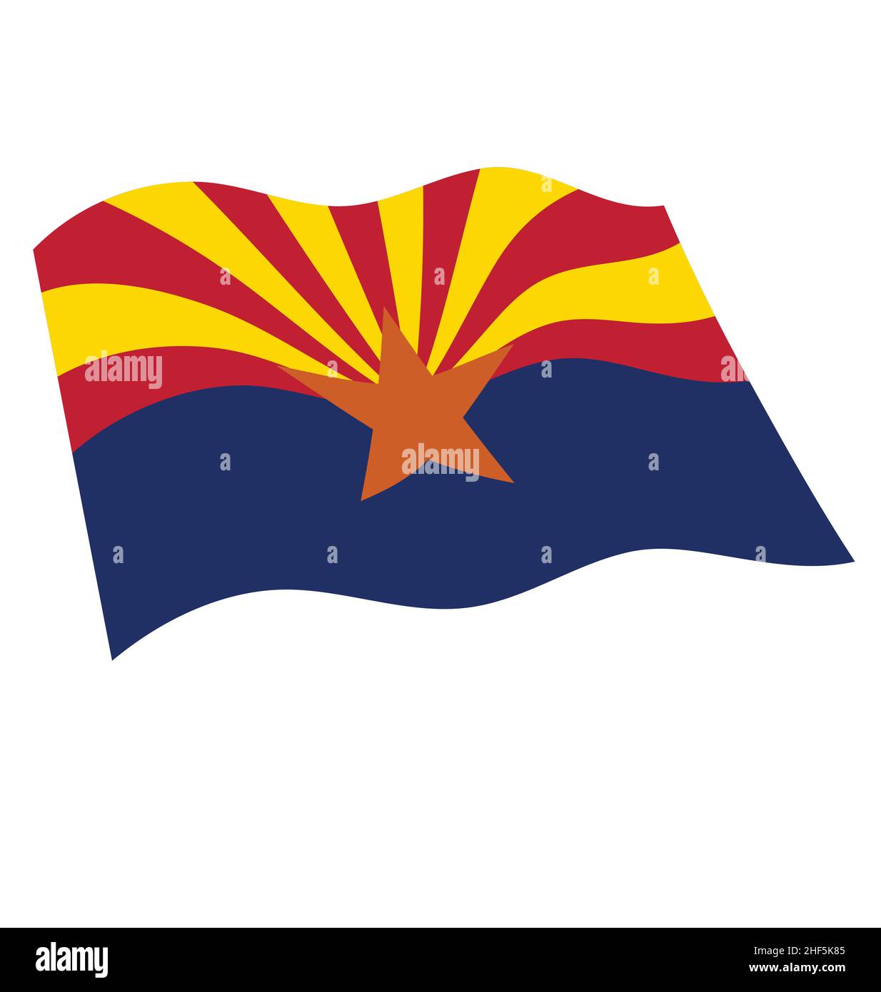 Az state flag Stock Vector Images Alamy