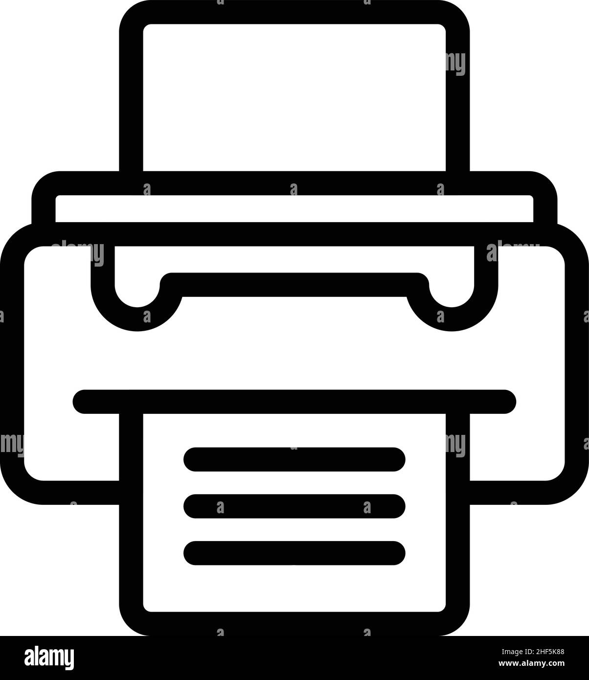 Home printer icon outline vector. Toner ink. Art machine Stock Vector
