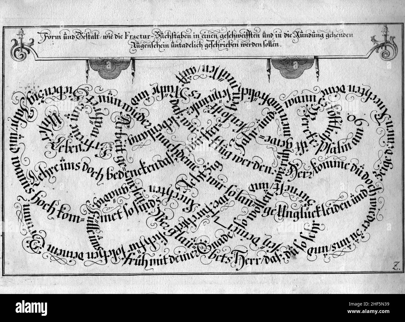 Schreibkunst 24. Stock Photo