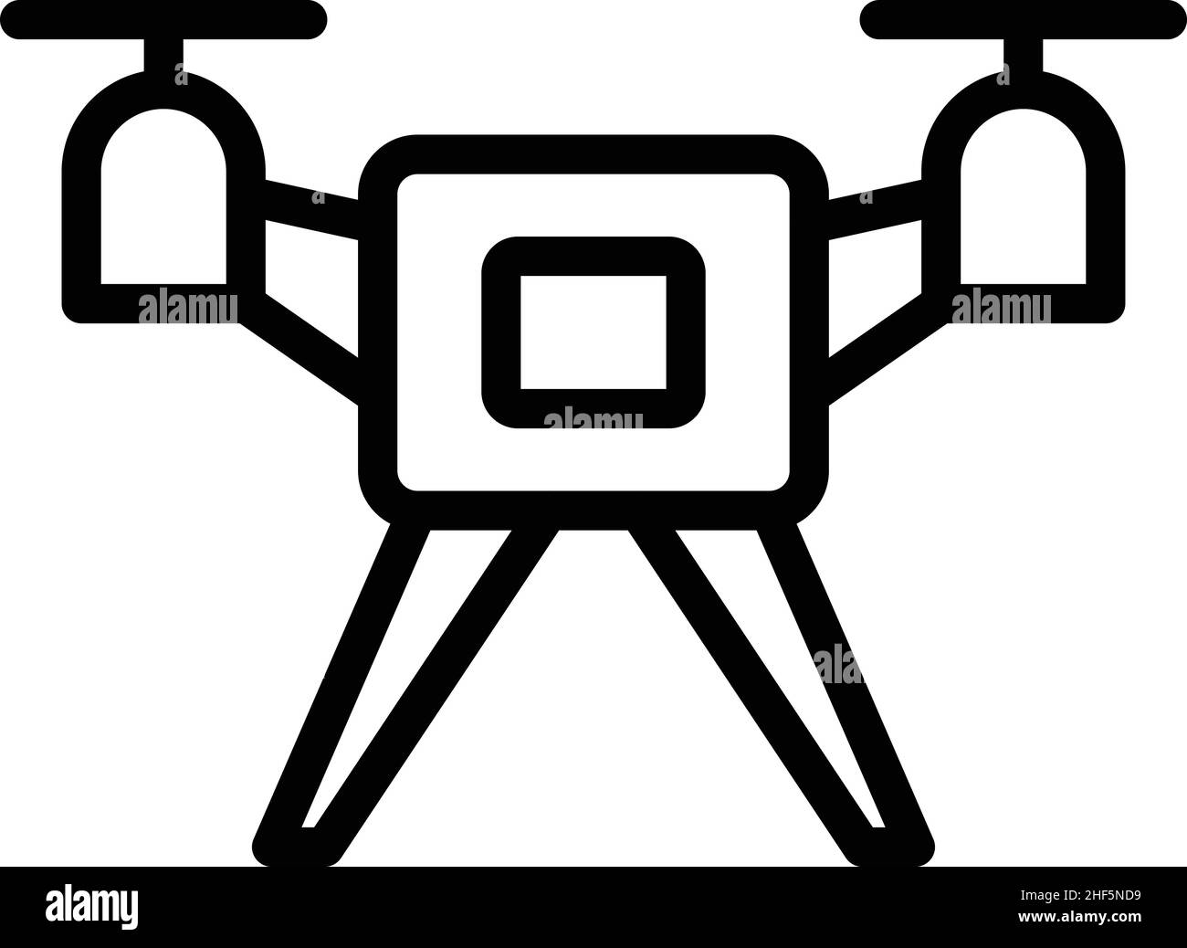 Spy drone icon outline vector. Aerial camera. Web control Stock Vector ...