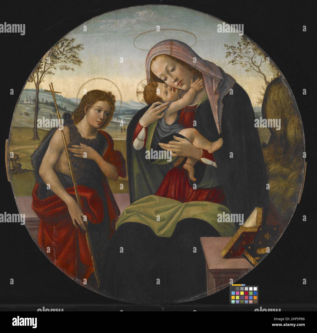 Madonna and child with st john the baptist hi-res stock photography and ...
