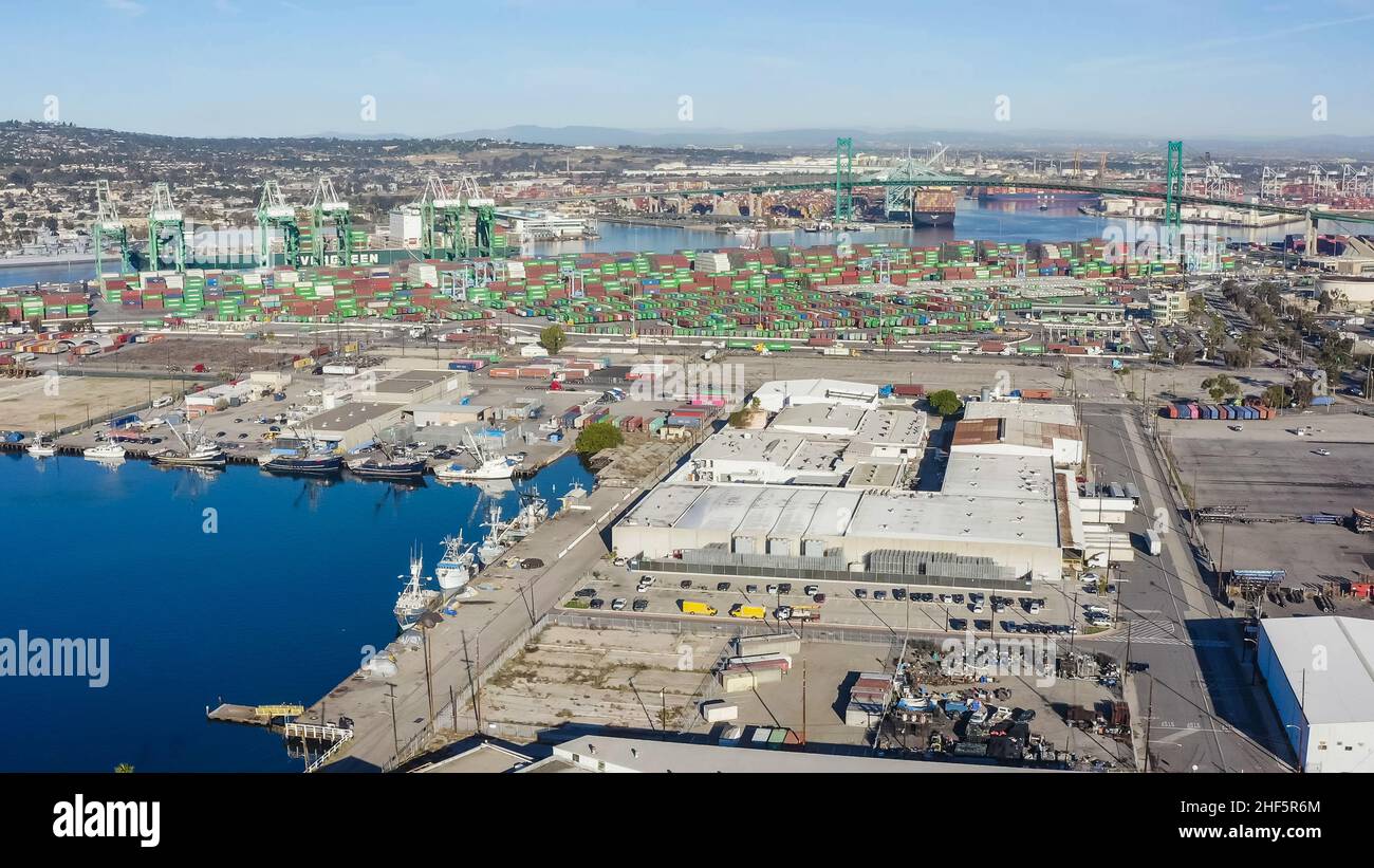 Ports of los angeles long beach High Resolution Stock Photography and
