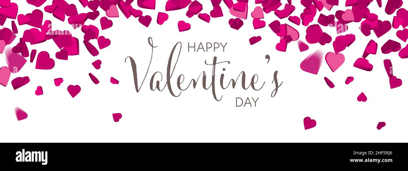 Valentines day love hearts illustration large background Stock Photo ...