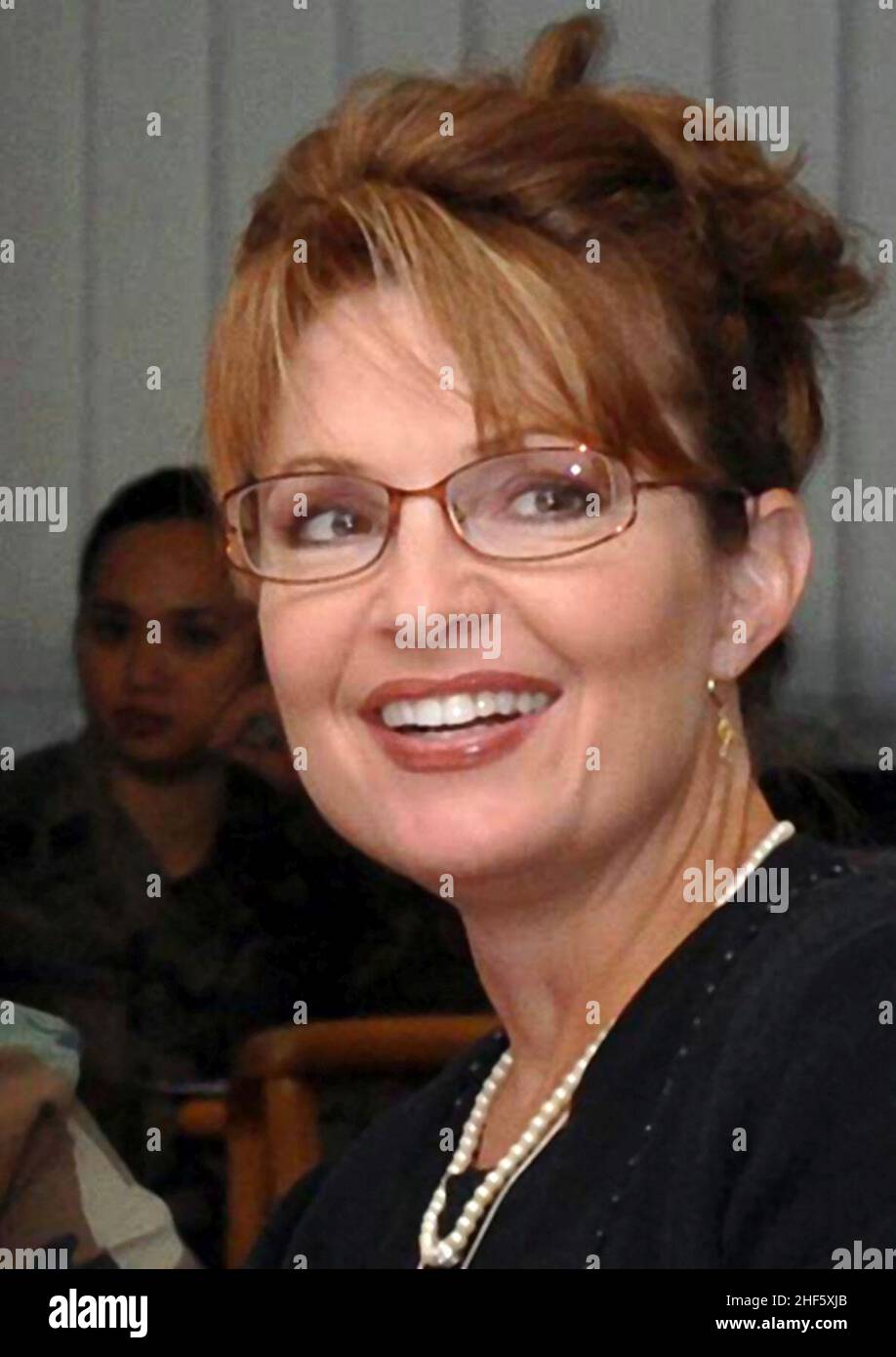 Sarah Palin Germany 3 Cropped Lightened. Stock Photo