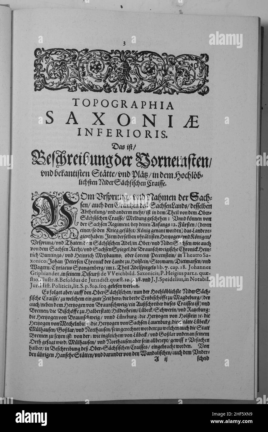Saxoniae Inferioris (Merian) 003 Stock Photo - Alamy