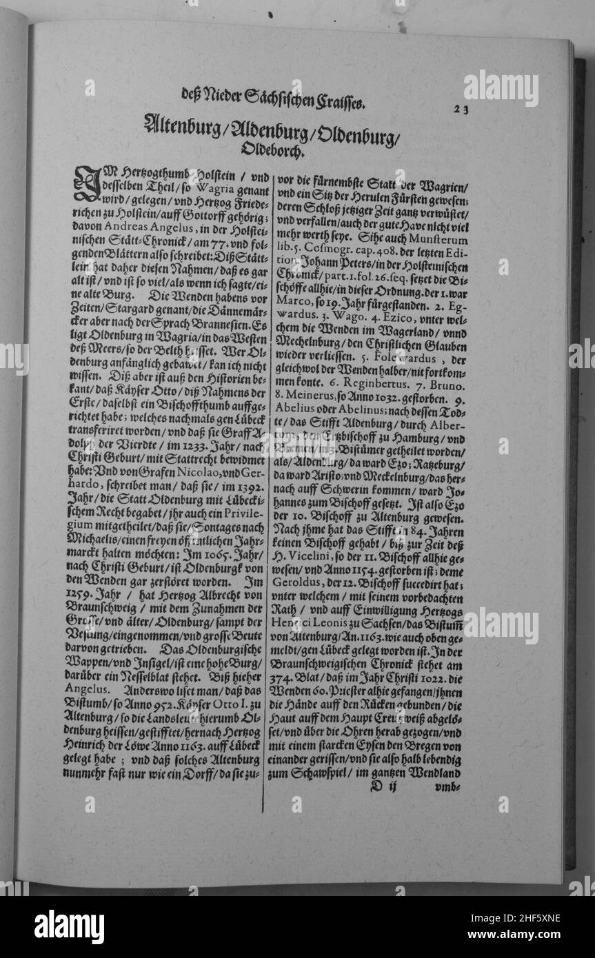 Saxoniae Inferioris (Merian) 023 Stock Photo - Alamy