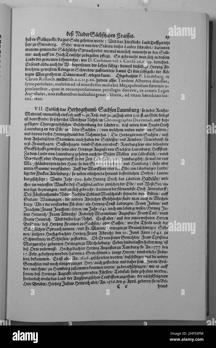 Saxoniae Inferioris (Merian) 019 Stock Photo - Alamy