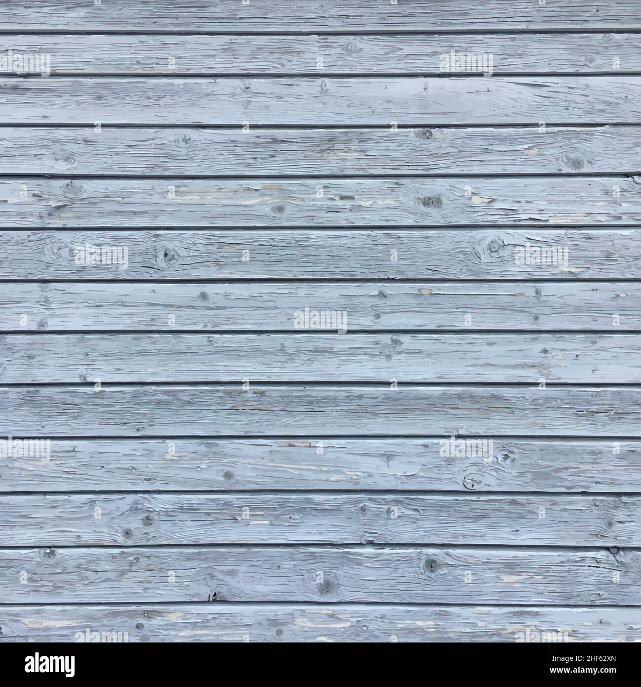 rustic old painted timber pale blue gray white wood wall photo real background texture vector Stock Vector