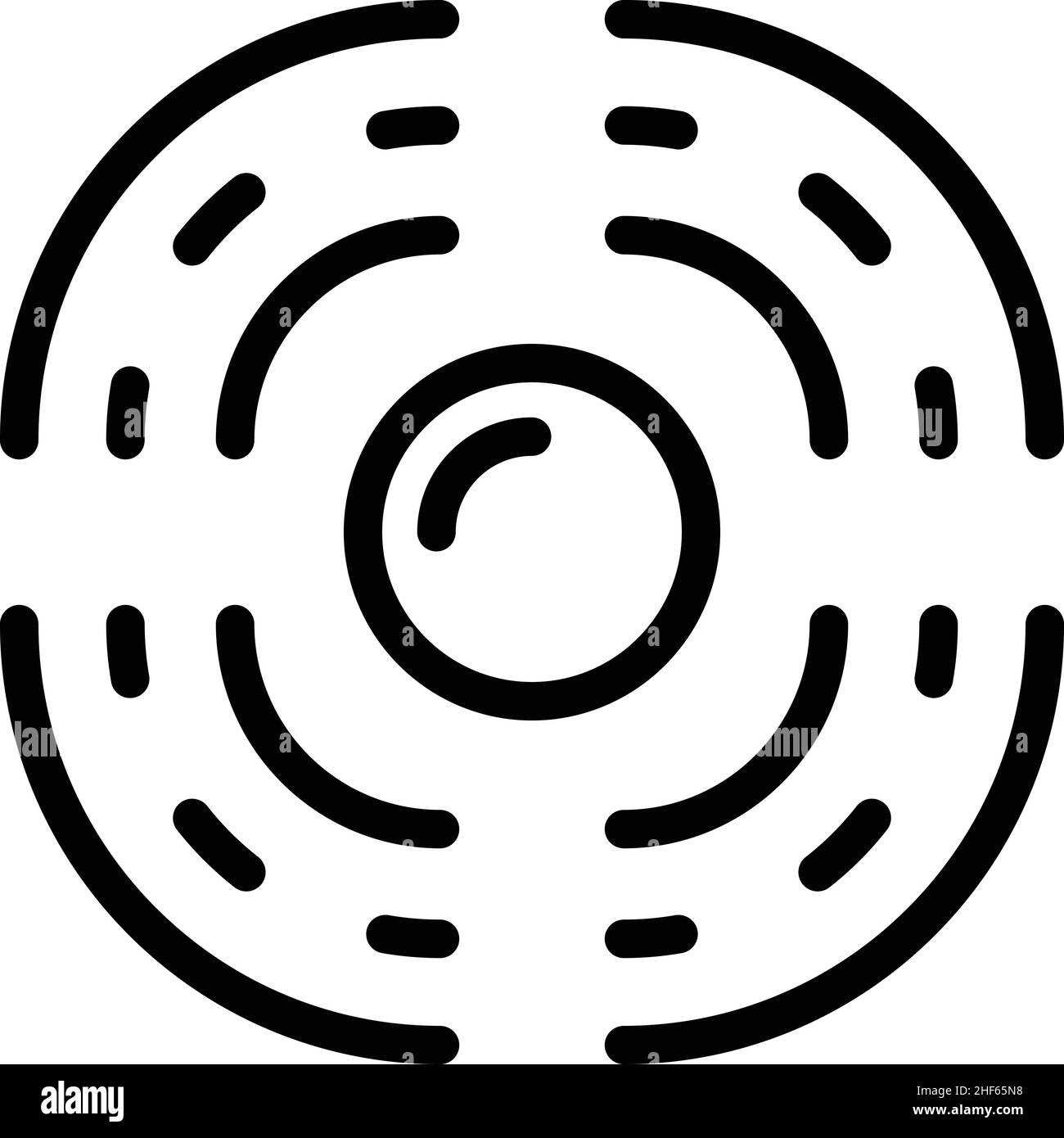 Aerial drone radar icon outline vector. Air copter. City spy Stock ...