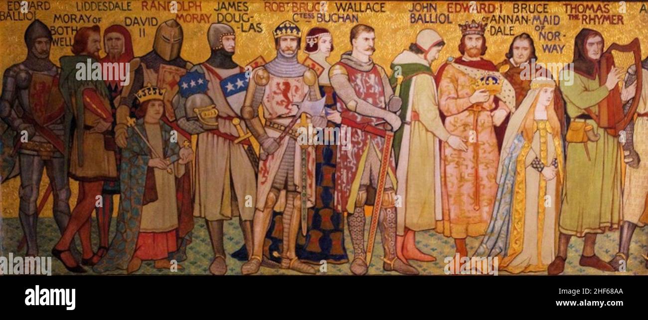 frieze (Edward Balliol to Thomas the Rhymer Stock Photo Alamy