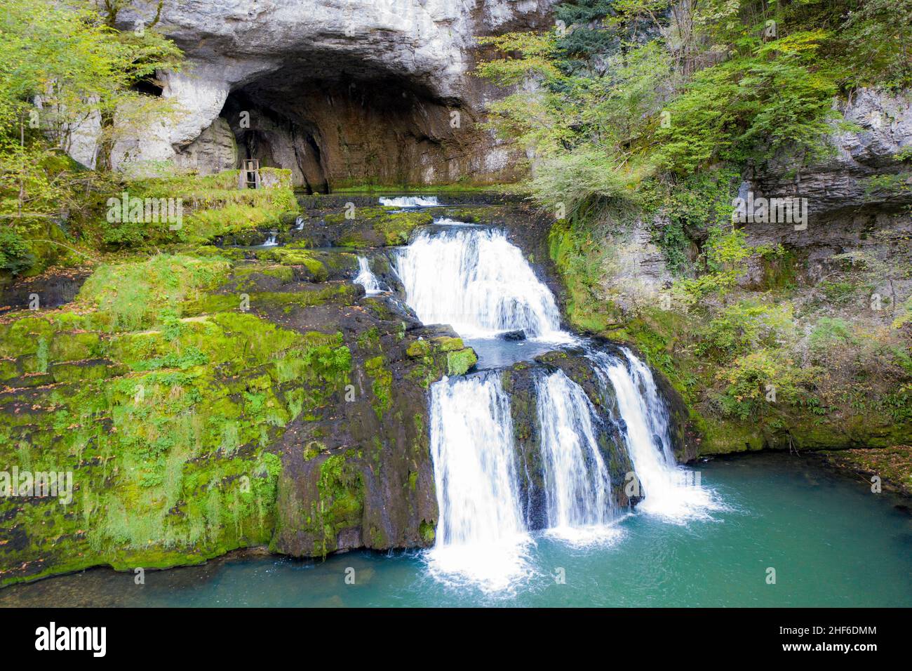 Karst spring in France, Source du Lison Stock Photo Alamy