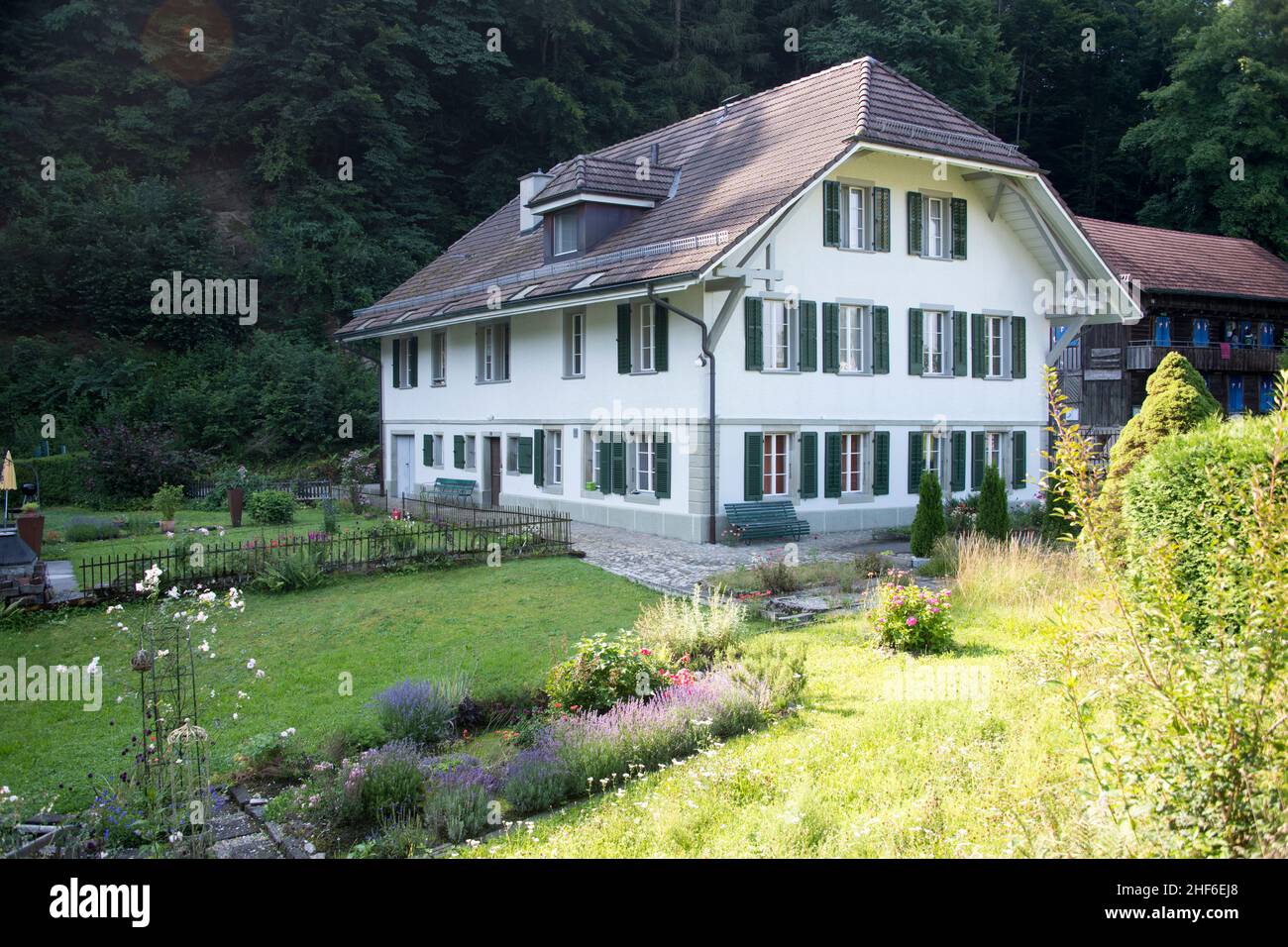 Small town of Burgdorf in the Emmen valley (Emmental),  Switzerland Stock Photo