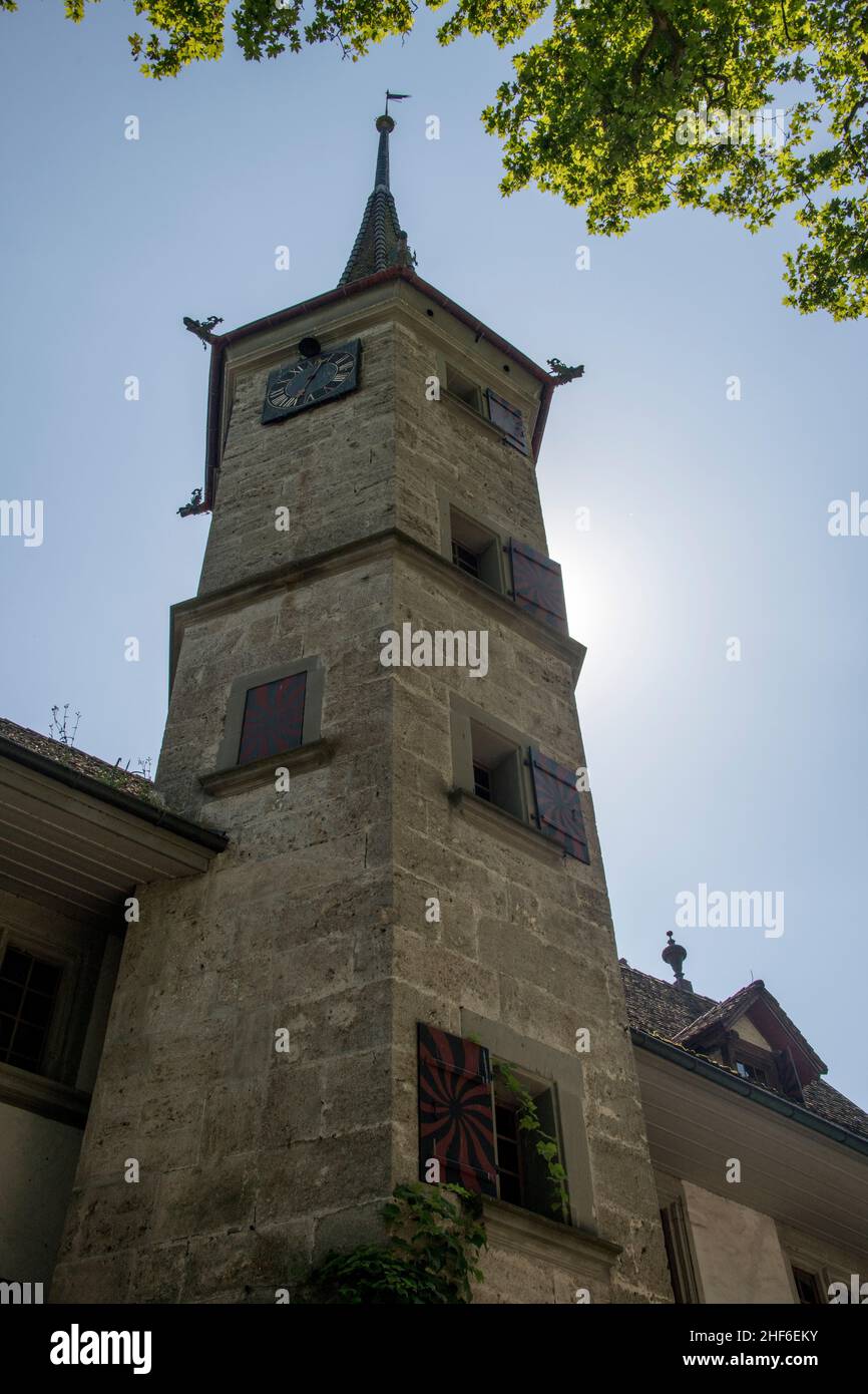 Landshut Castle,  Utzenstorf,  Switzerland Stock Photo