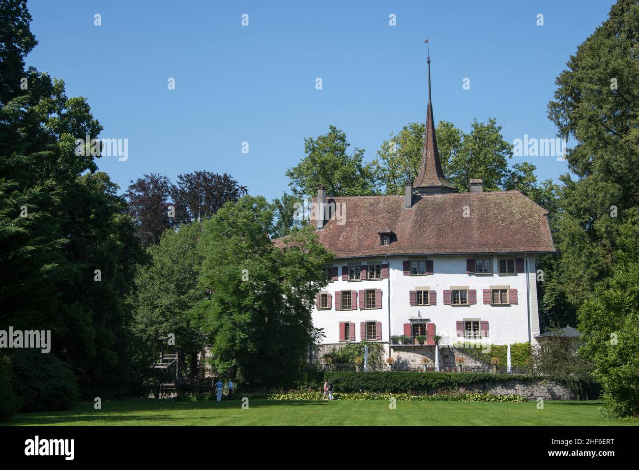 Landshut Castle,  Utzenstorf,  Switzerland Stock Photo