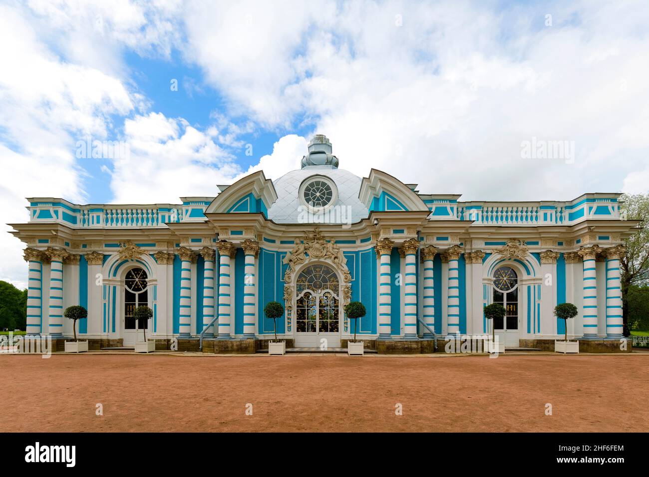 Hermitage Pavilion. Catherine Park,  Tsarskoye Selo,  St Petersburg,  Russia Stock Photo