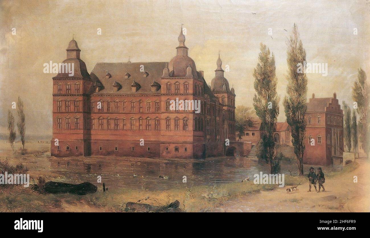 Schloss Horst Hoeninghaus 1842. Stock Photo