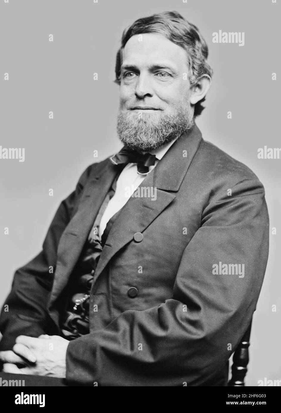 Schuyler Colfax, photo portrait seated, c18551865 Stock Photo Alamy