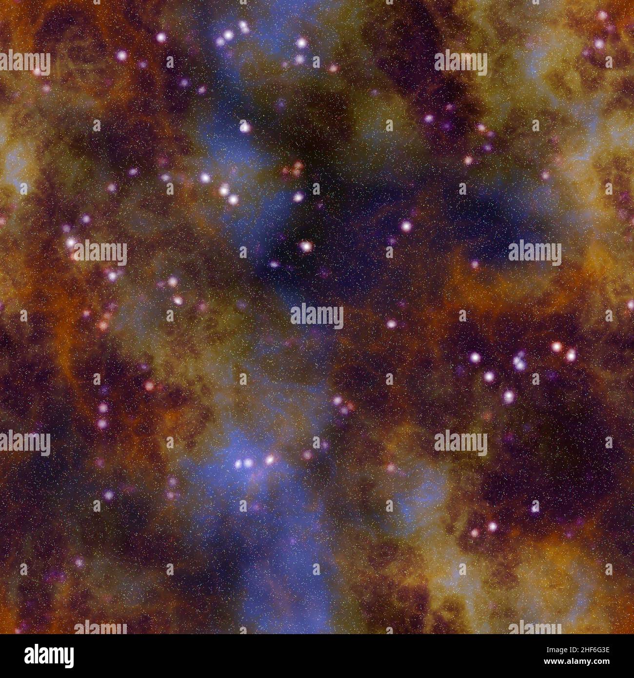 Abstract starry space and nebula clouds, 3d illustration Stock Photo ...