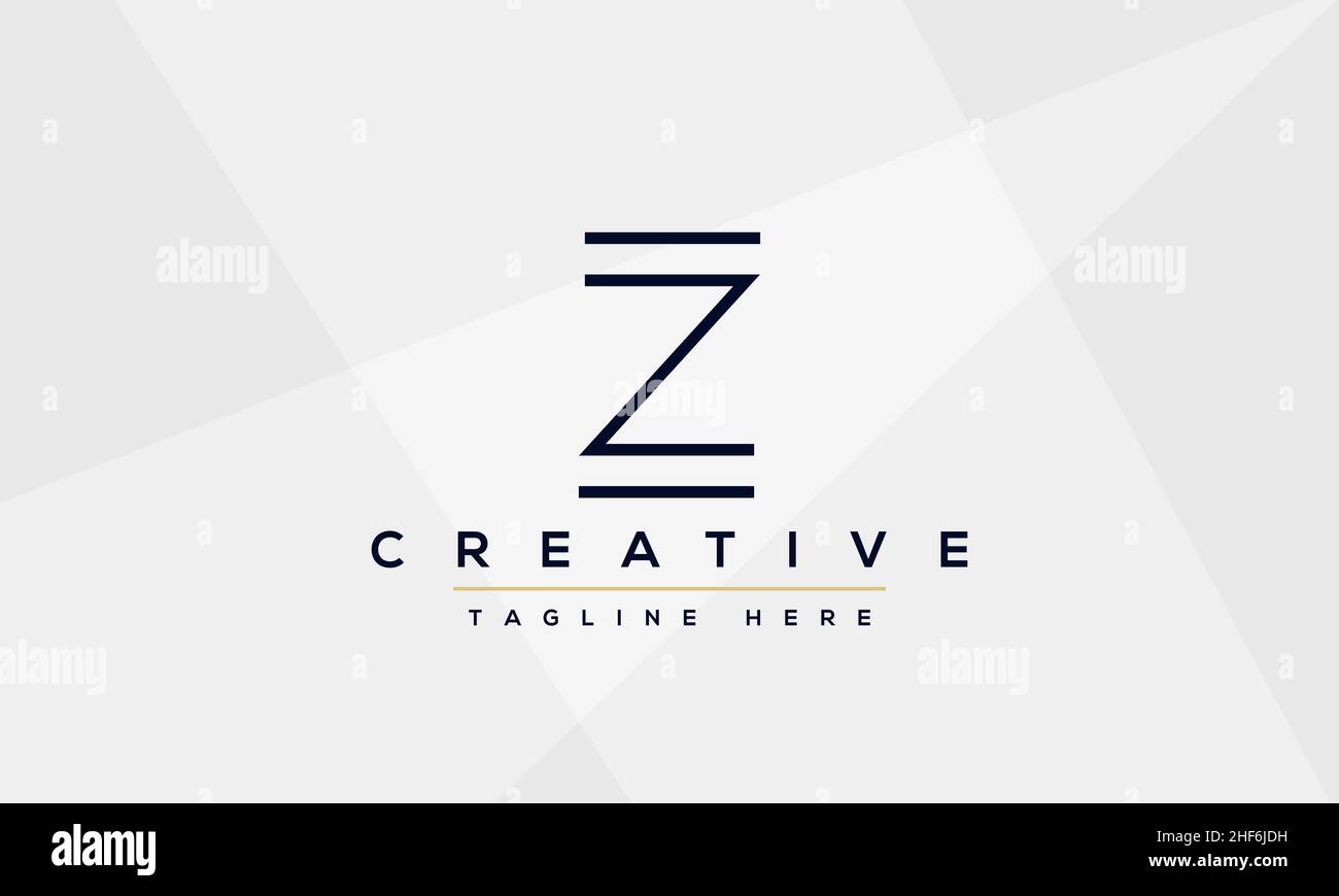 Z Logo Design modern and creative template. Z ZZ icon initials based Monogram and Letters in vector Stock Vector