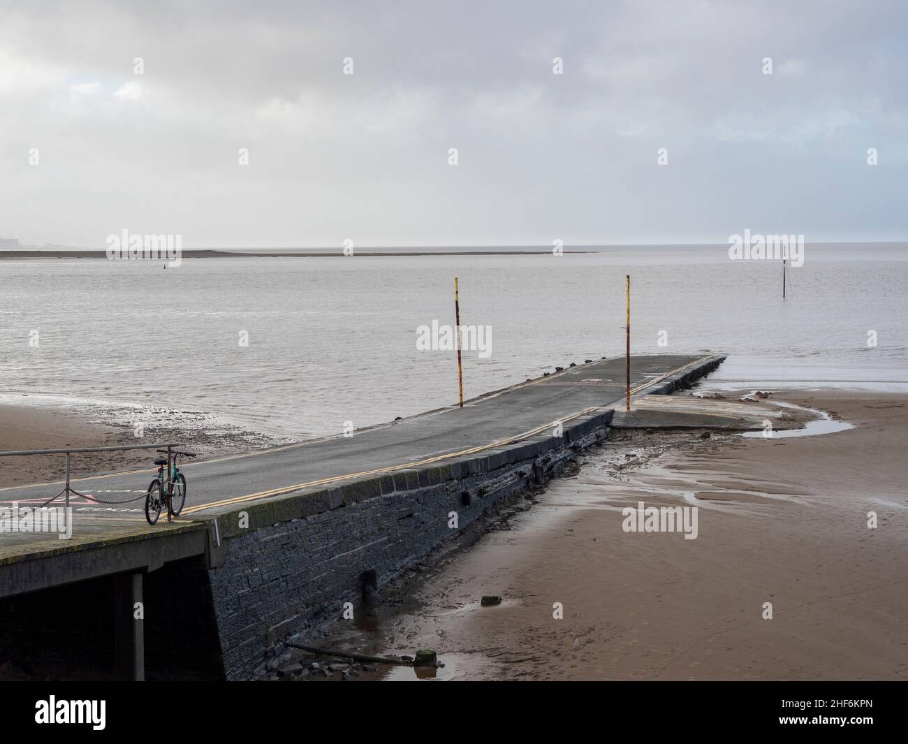 The jetty at Burnham-on-Sea, Somerset, England Stock Photo