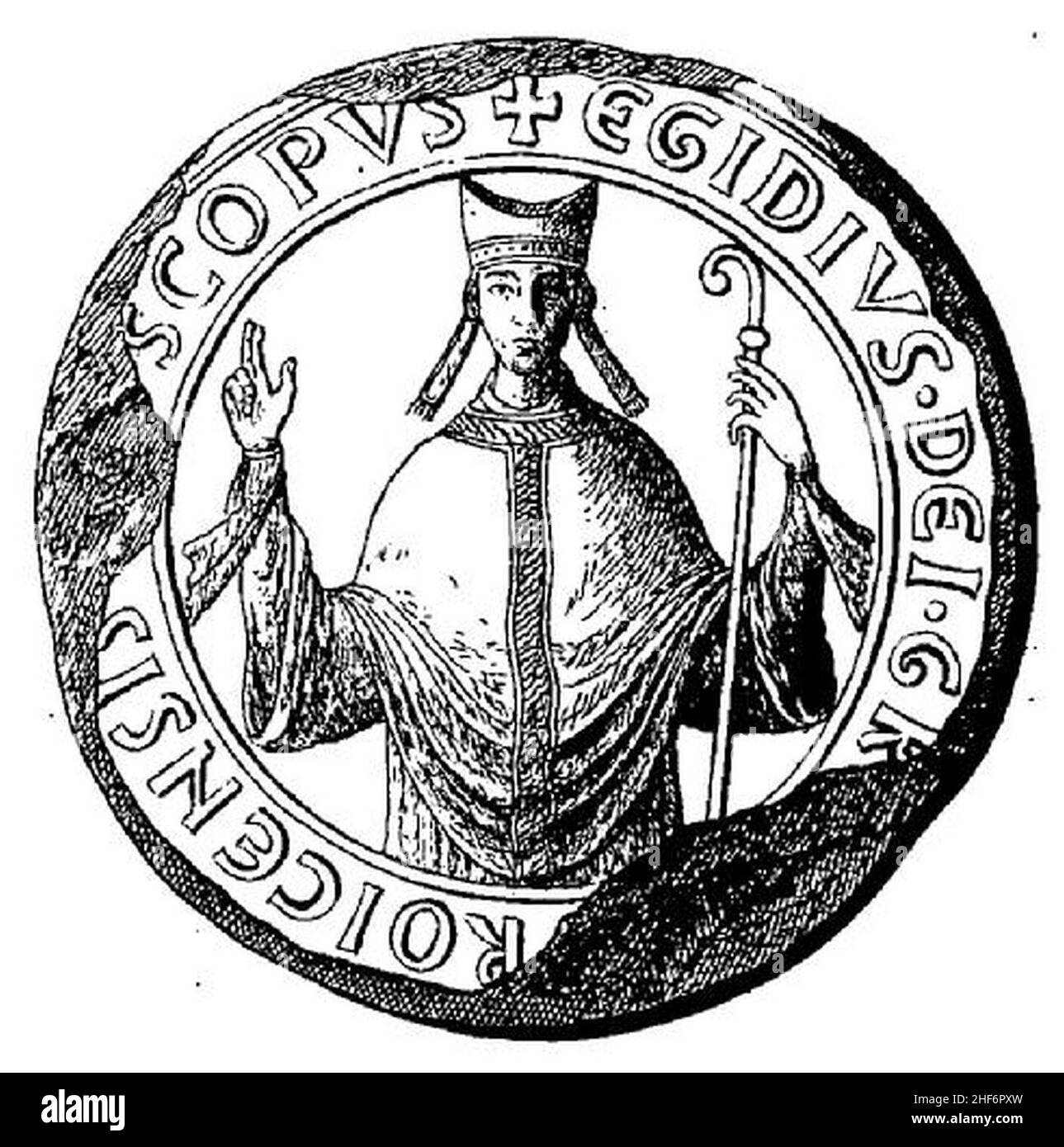 Sceau de Gilles du Perche Stock Photo Alamy