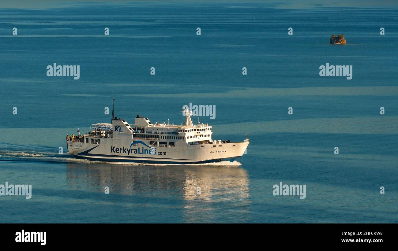 Corfu Lines Ferry Corfu Ionian High Resolution Stock Photography and Images  - Alamy