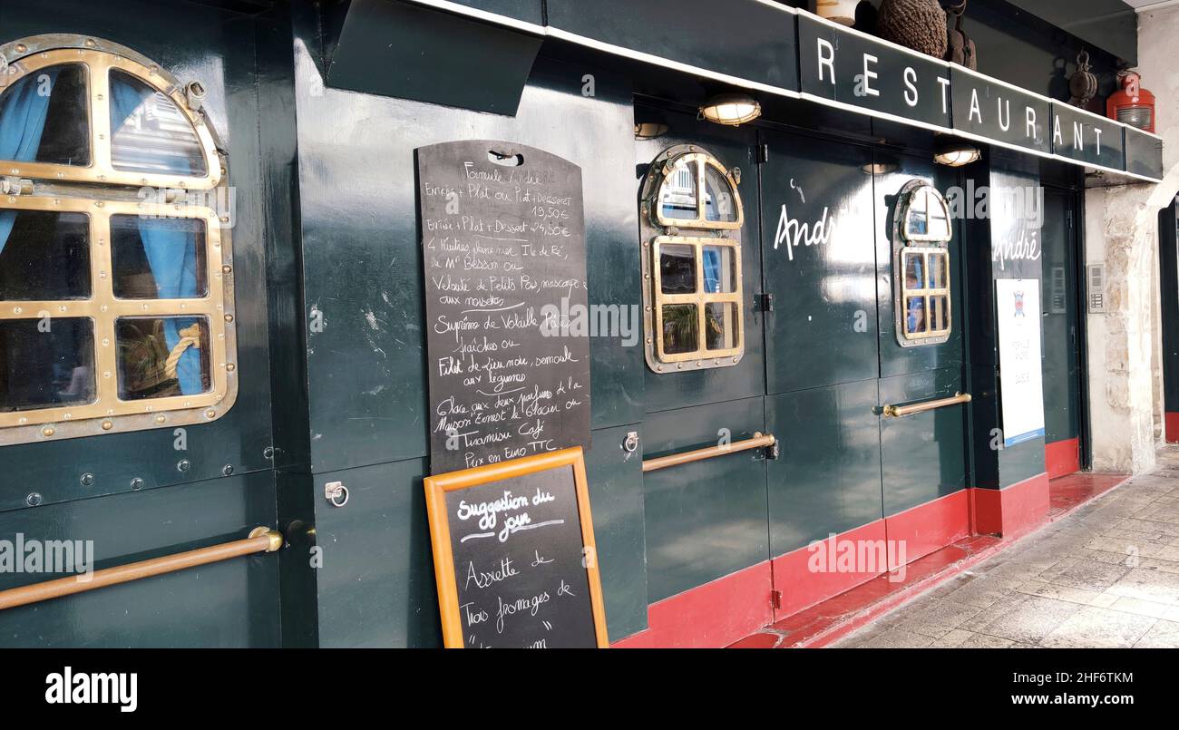 France, Charente-Maritime, La Rochelle, bar, restaurants Stock Photo