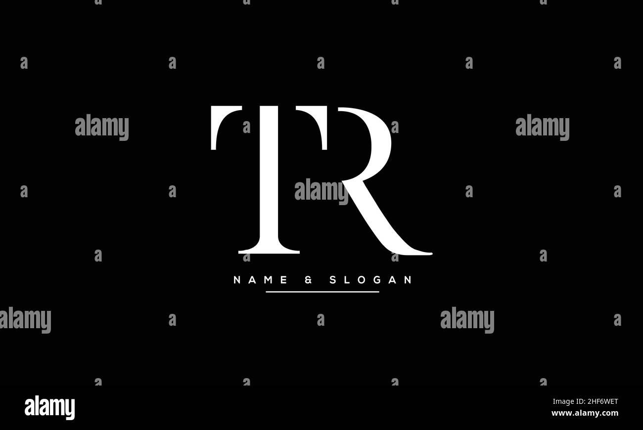 Tr Image TR, RT Abstract Letters Logo Monogram Stock Vector Image & Art - Alamy