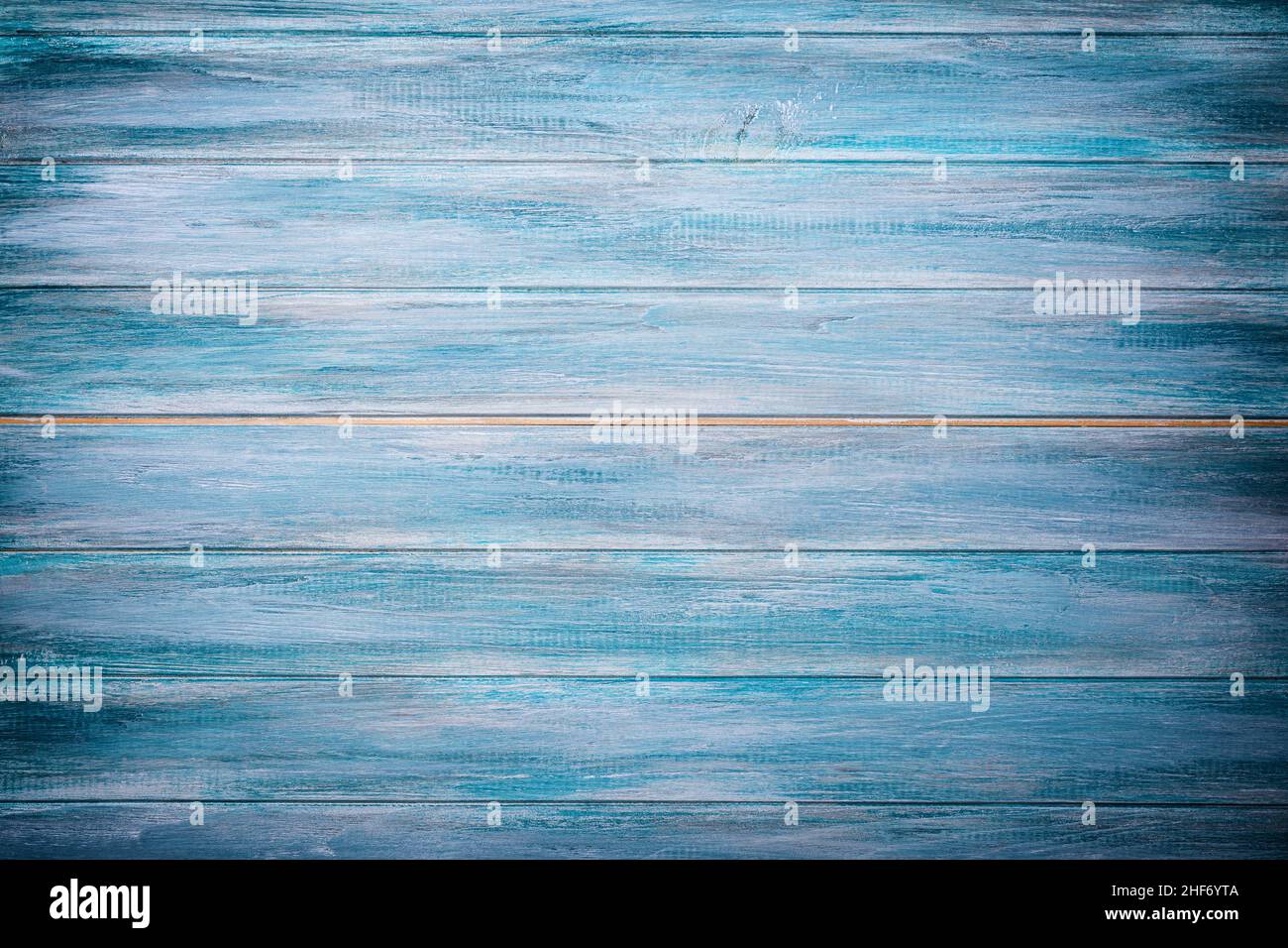Textured white and turquoise wooden background with empty, free or copy space Stock Photo
