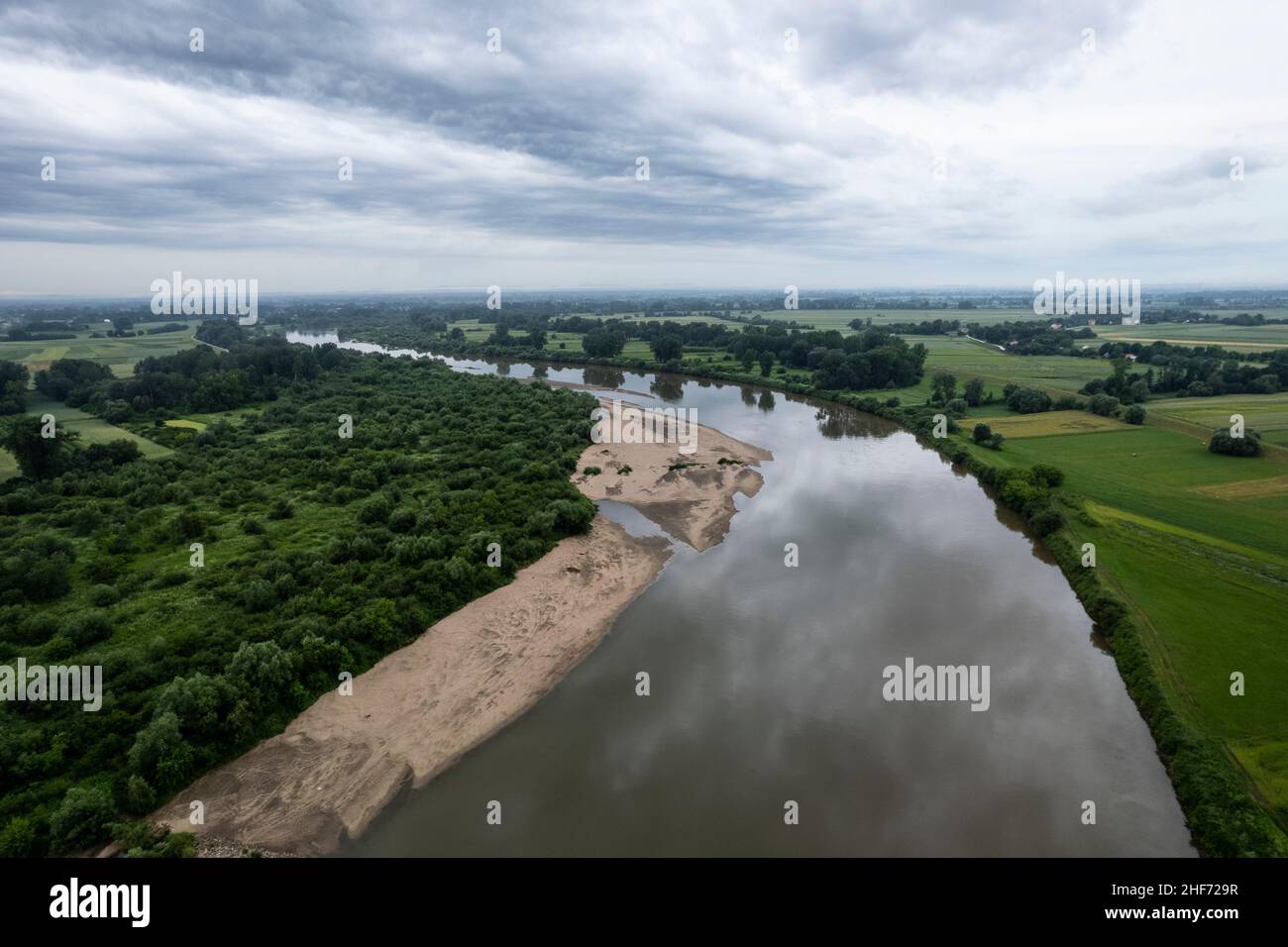 Europe,  Poland,  Swietokrzyskie,  Nida River Stock Photo