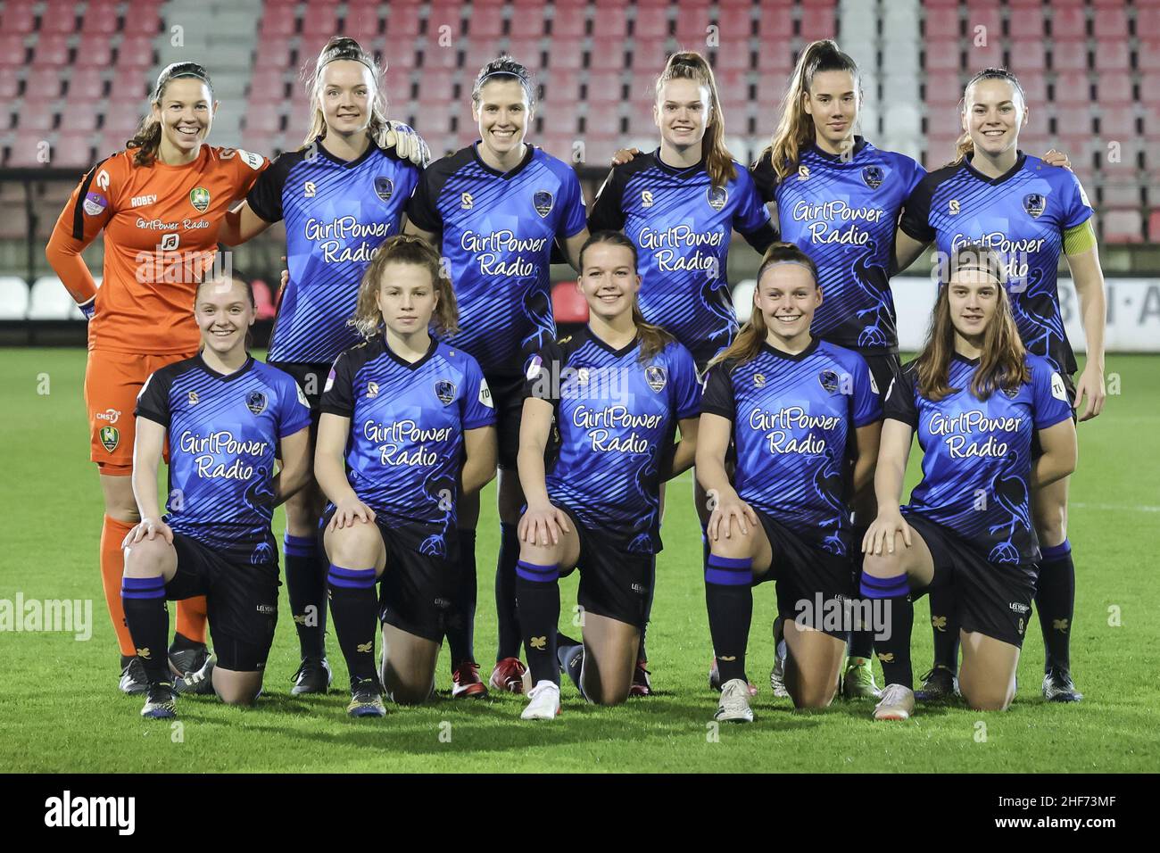 AMSTERDAM, 14-01-2022 ,De Toekomst, Pure Energie Eredivisie vrouwen, Ajax -  ADO (women) , season 2021 / 2022, teamphoto ADO during the match Ajax - ADO  (women) (Photo by Pro Shots/Sipa USA) ***