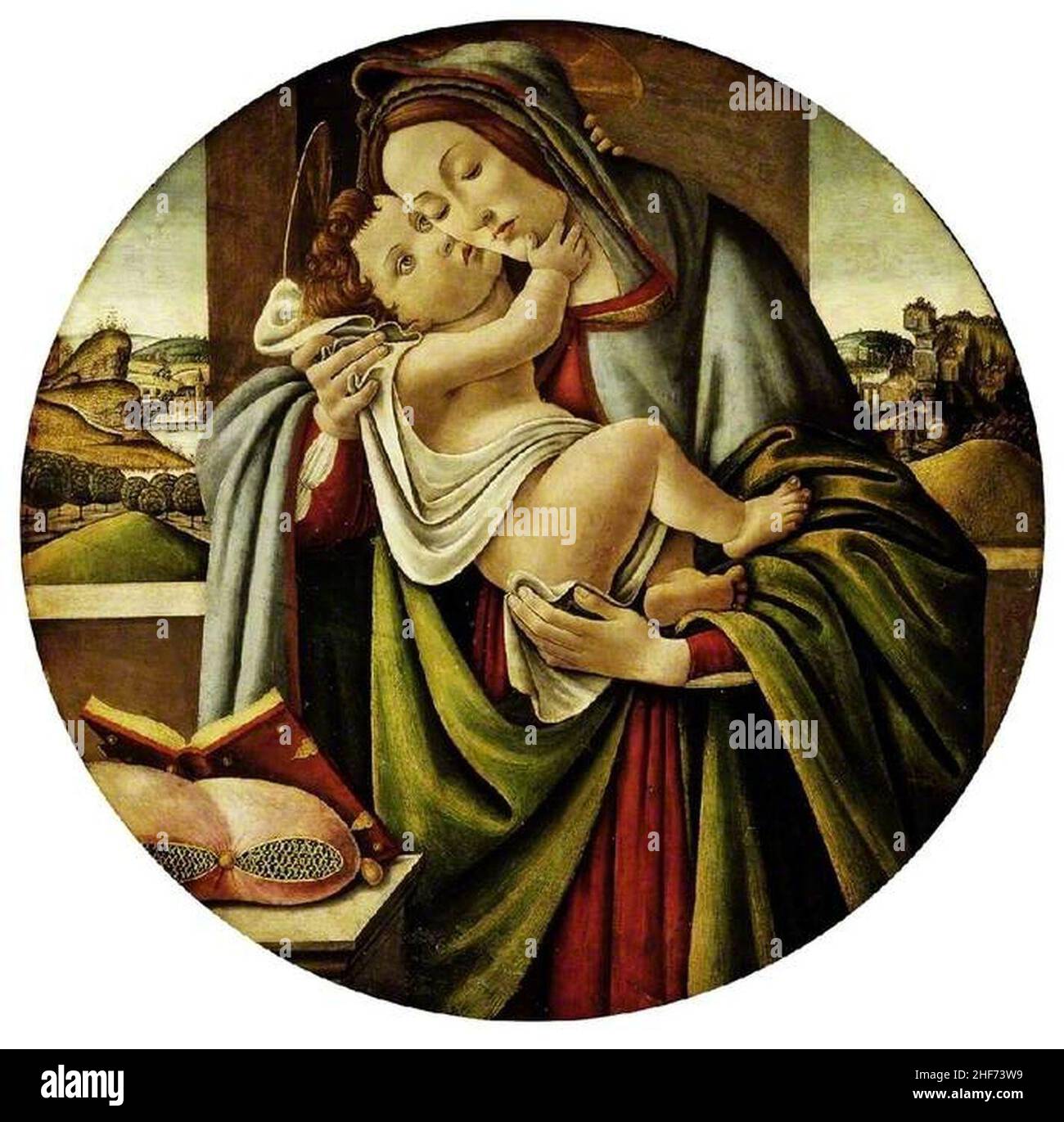 Sandro Botticelli (1444-1445-1510) (studio of) - Virgin and Child Stock Photo