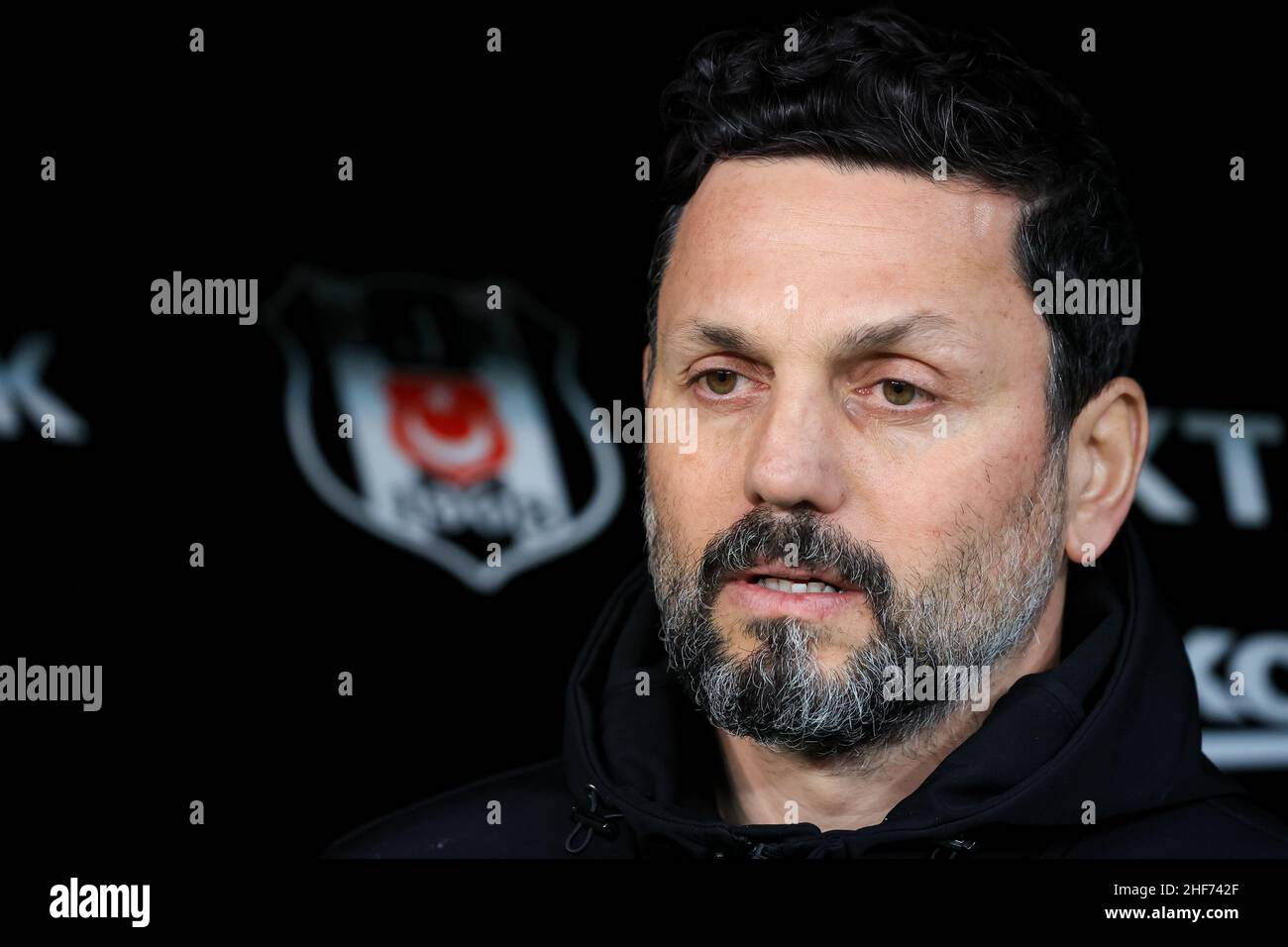 Istanbul, Turkey. 14th Jan, 2022. ISTANBUL, TURKEY - JANUARY 14: Coach Erol  Bulut of Gaziantep FK during the Turkish Super Lig match between Besiktas  and Gaziantep FK at Vodafone Park on January