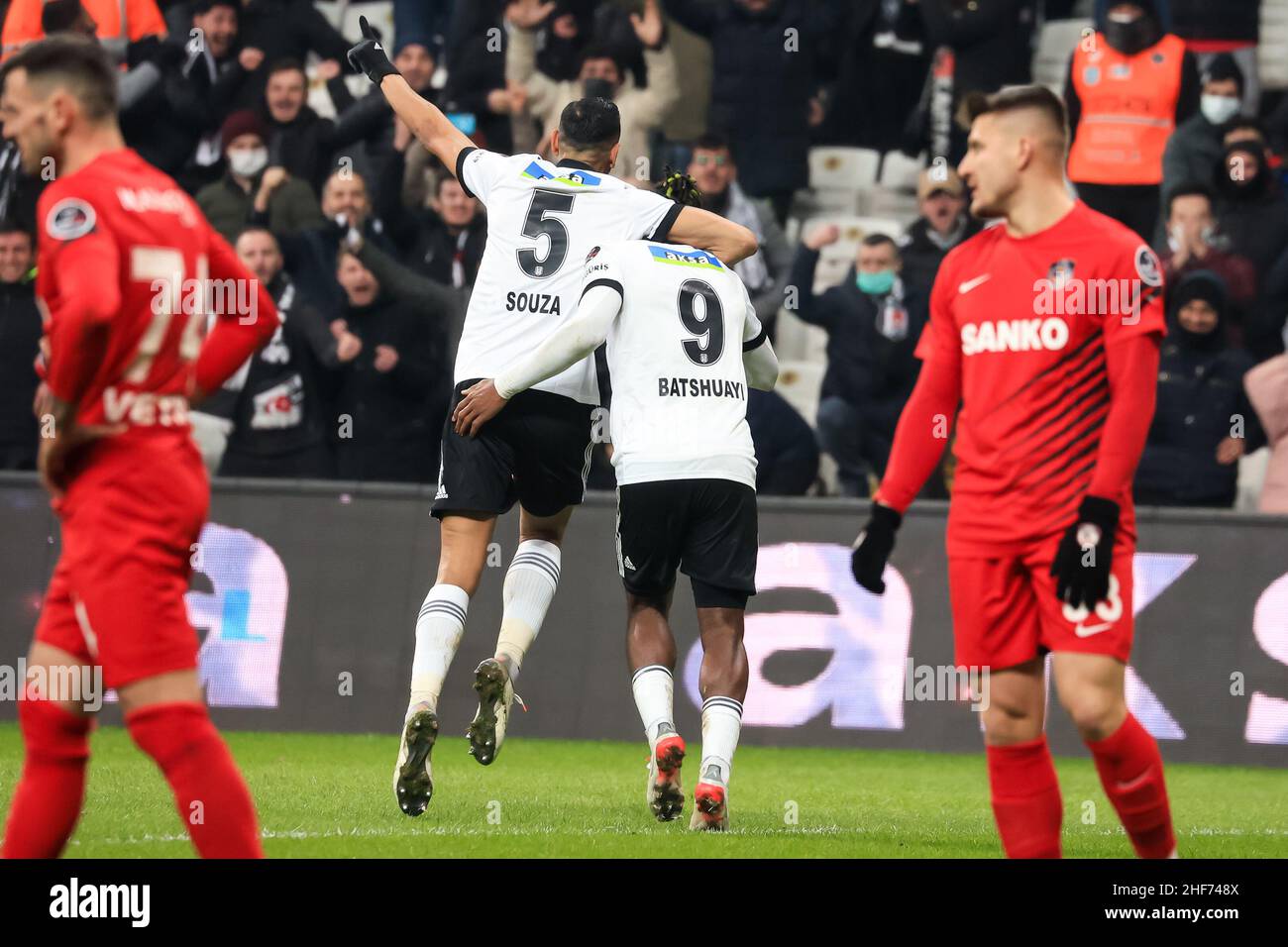 Istanbul, Turkey. 14th Jan, 2022. ISTANBUL, TURKEY - JANUARY 14: Miralem  Pjanic of Besiktas JK during the Turkish Super Lig match between Besiktas  and Gaziantep FK at Vodafone Park on January 14