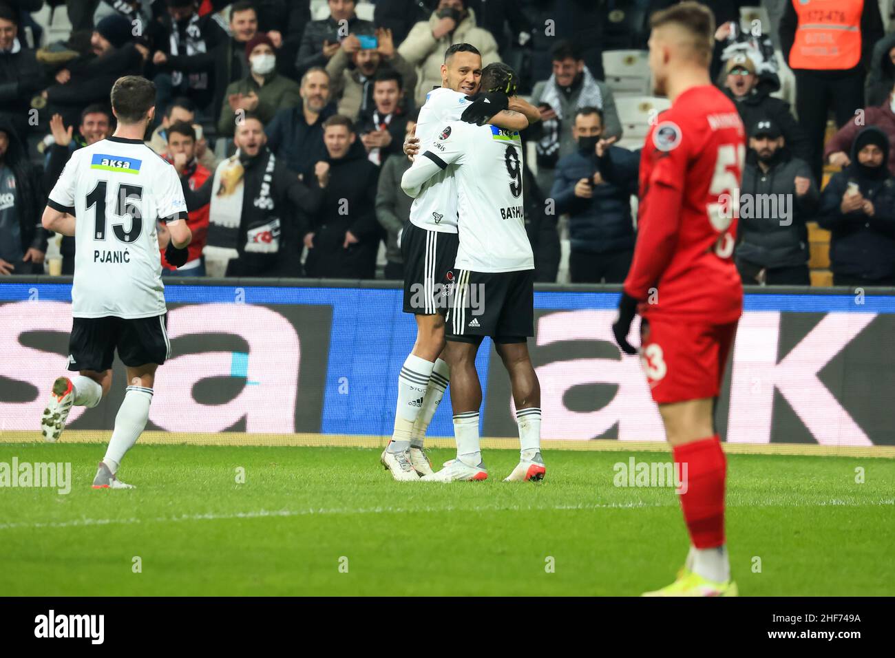 Istanbul, Turkey. 14th Jan, 2022. ISTANBUL, TURKEY - JANUARY 14: Miralem  Pjanic of Besiktas JK during the Turkish Super Lig match between Besiktas  and Gaziantep FK at Vodafone Park on January 14