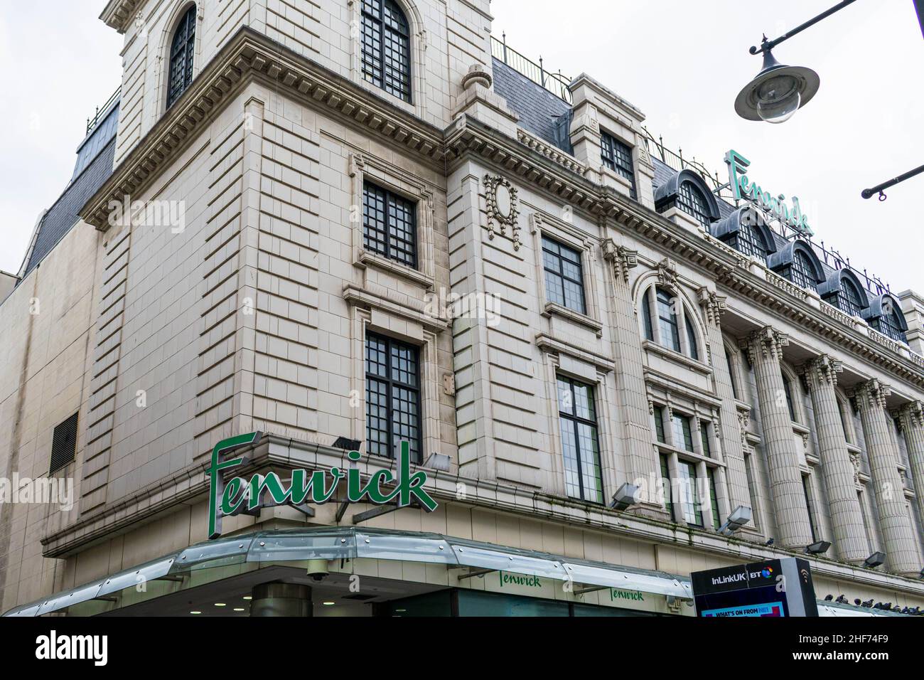 Newcastle Upon Tyne, UK 7th July 2019 Exterior of Fenwick in city