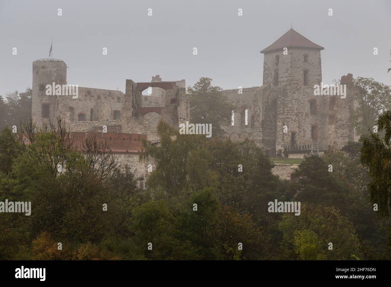Europe,  Poland,  Lesser Poland Voivodeship,  Tenczyn Castle Stock Photo