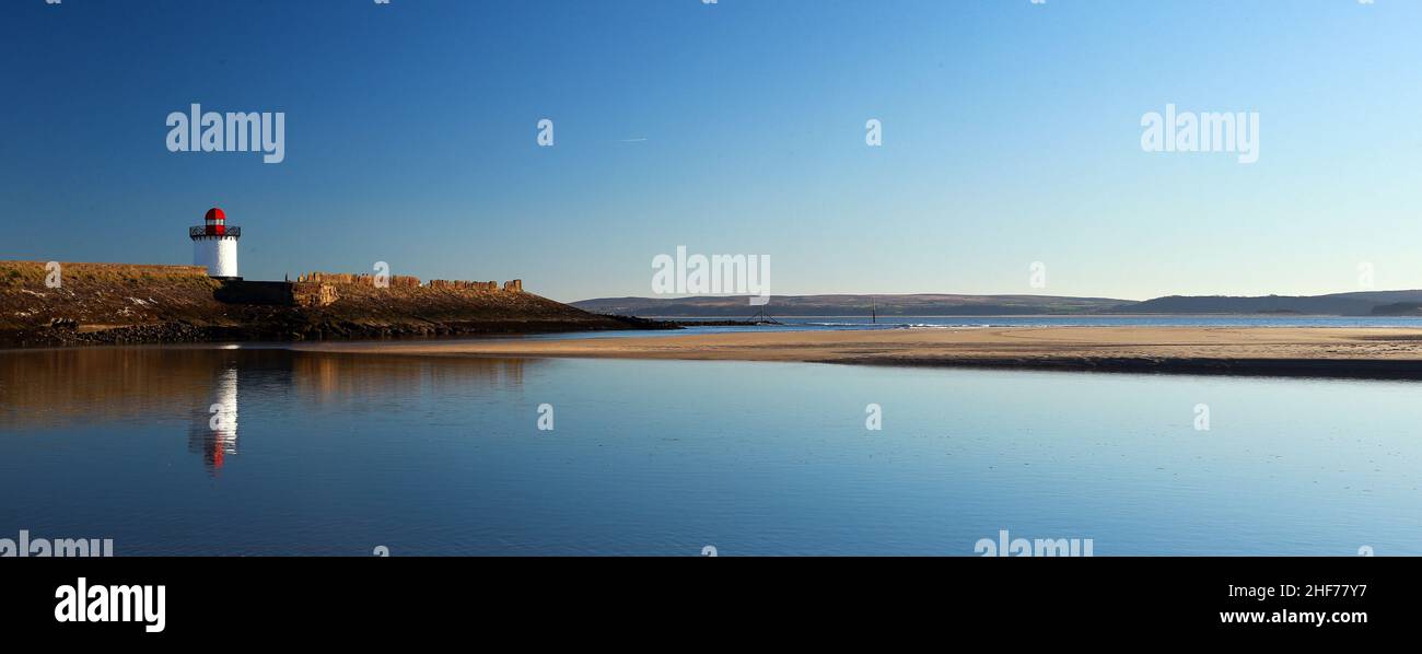 Burry port Lighthouse Stock Photo Alamy