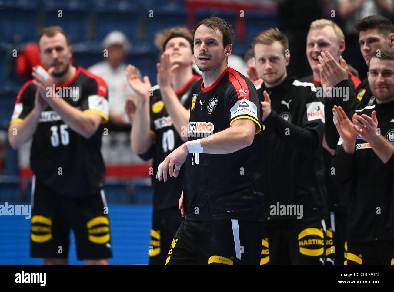 Bratislava, Slovakia. 14th Jan, 2022. Handball, European Championship ...