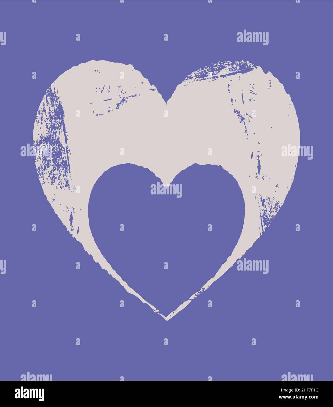 Heart. Wall decoration. Simple forms. The composition is in a flat style. Boho style. Stock Vector