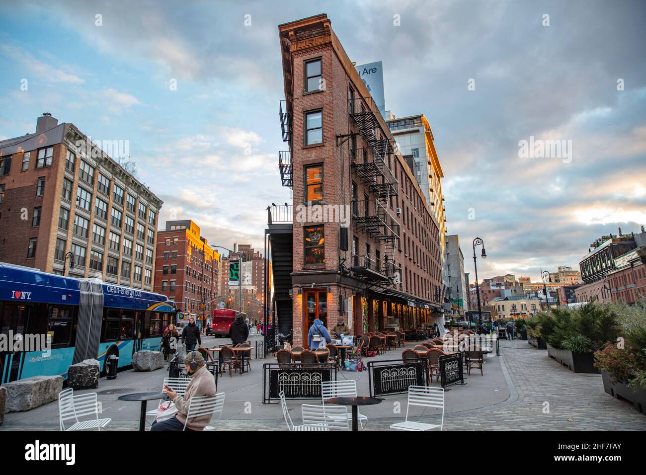 Meatpacking district by night hi-res stock photography and images