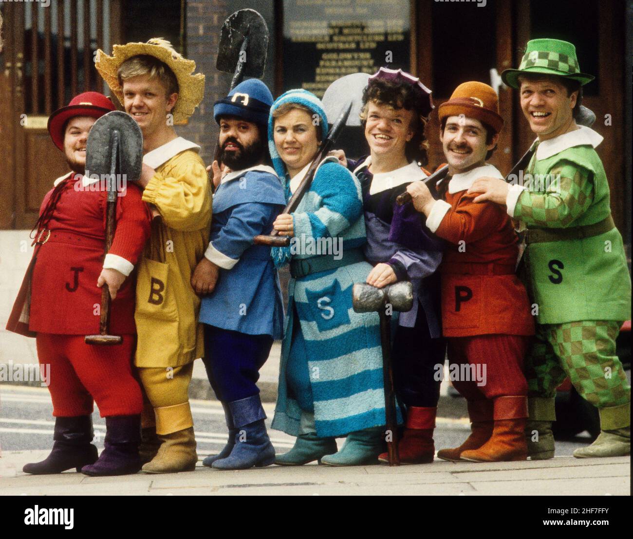 The Seven Dwarfs in Panto at the Alexandra Theatre, Birmingham, 1988