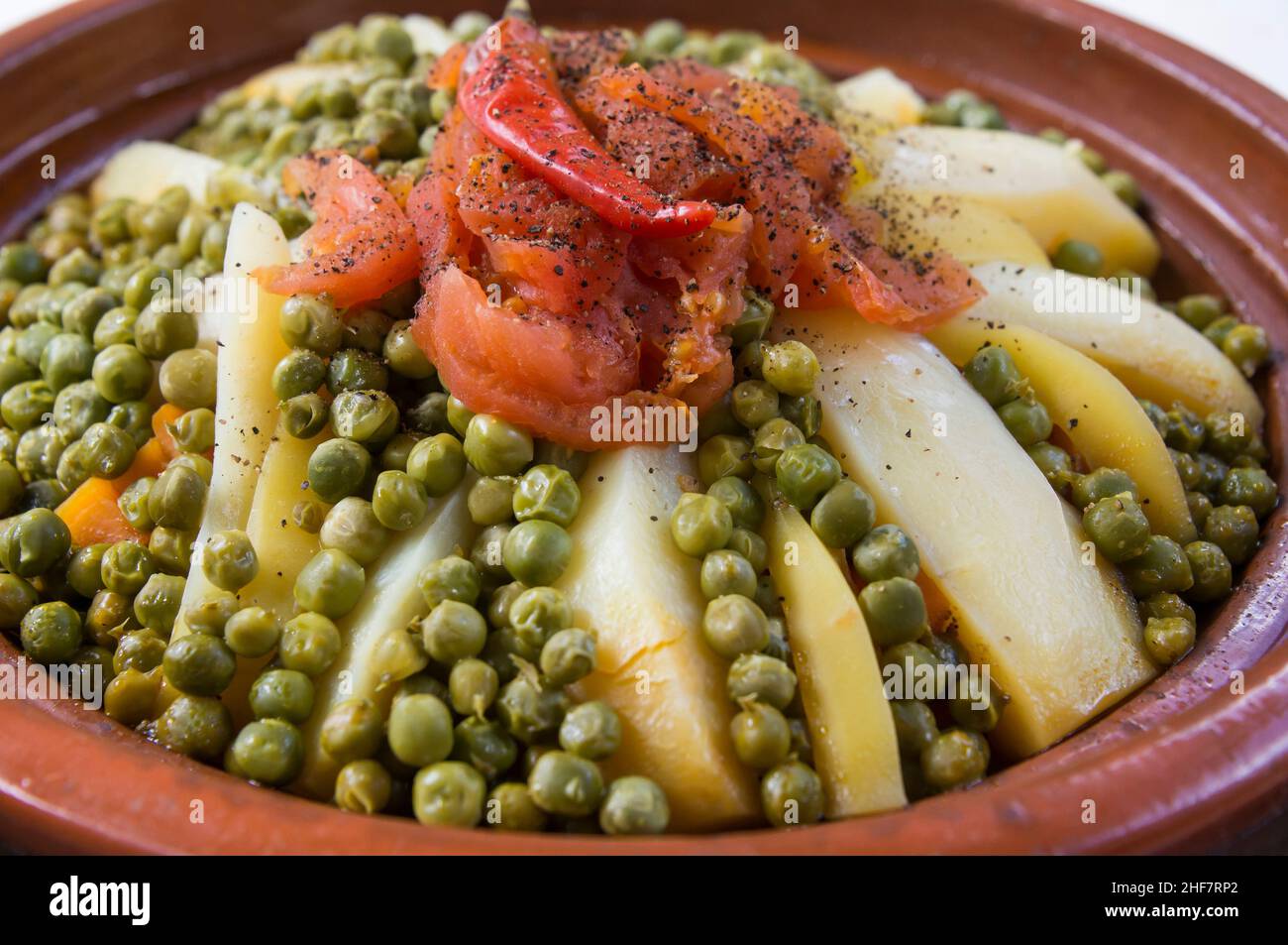 Lamb tagine with vegetables typical of Morocco Stock Photo Alamy