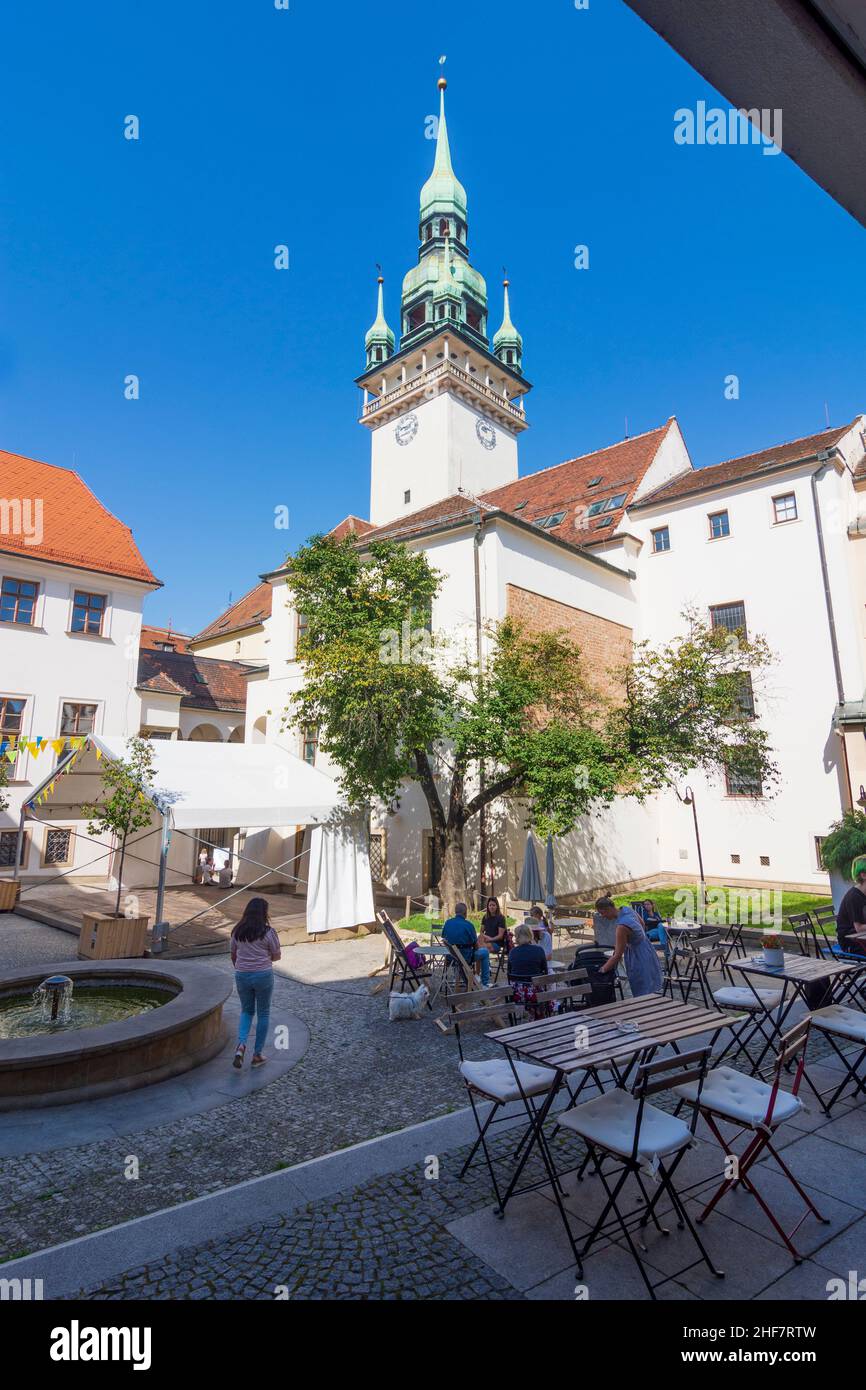 Brno (Brünn),  Town Hall in Jihomoravsky,  South Moravia,  Südmähren,  Czech Stock Photo