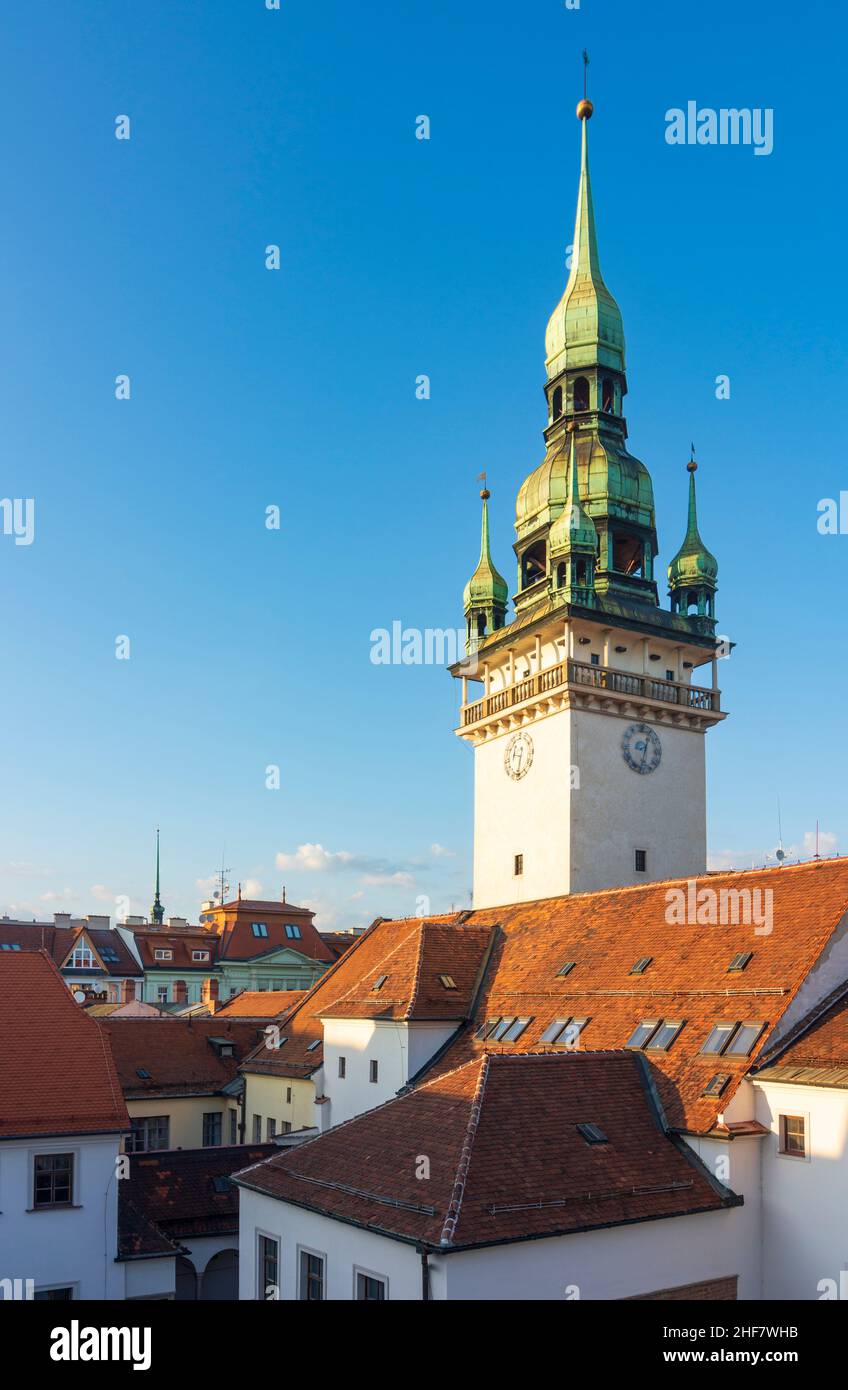 Brno (Brünn),  Town Hall in Jihomoravsky,  South Moravia,  Südmähren,  Czech Stock Photo