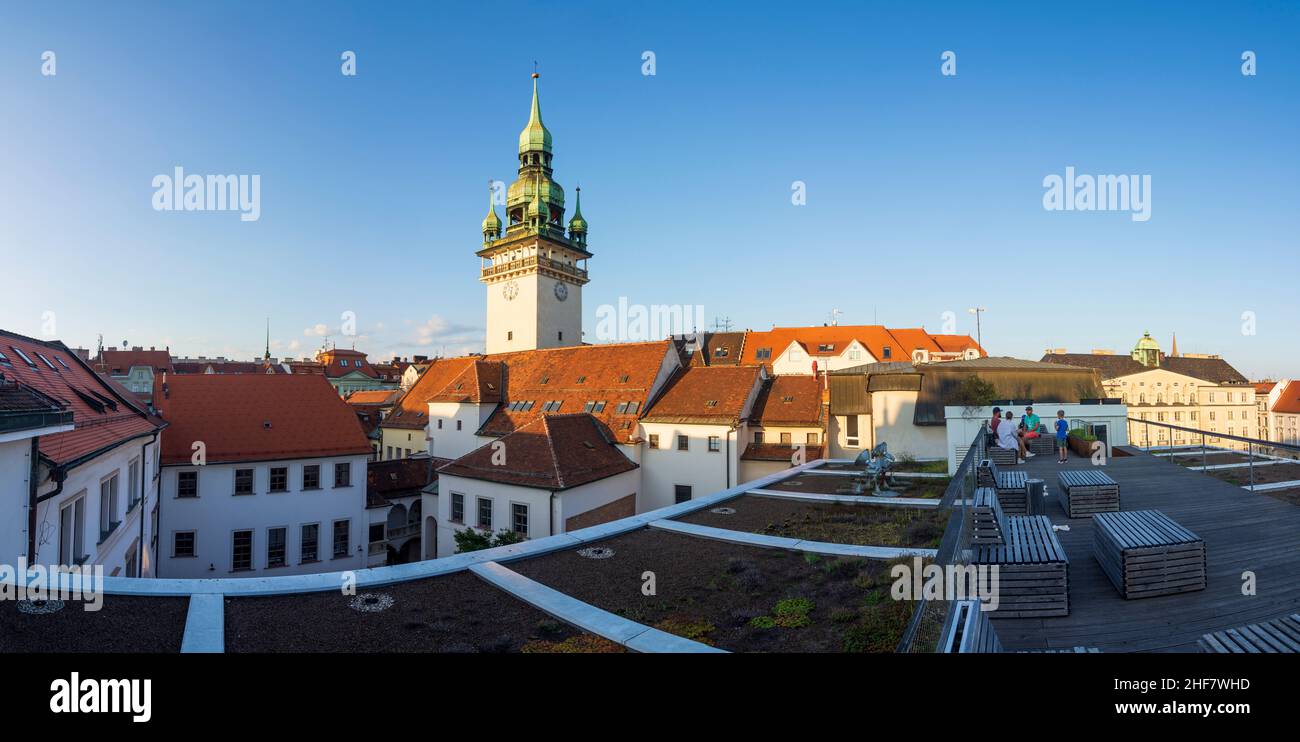 Brno (Brünn),  Town Hall in Jihomoravsky,  South Moravia,  Südmähren,  Czech Stock Photo