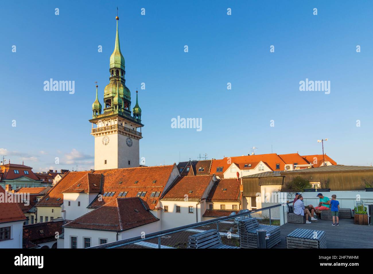 Brno (Brünn),  Town Hall in Jihomoravsky,  South Moravia,  Südmähren,  Czech Stock Photo