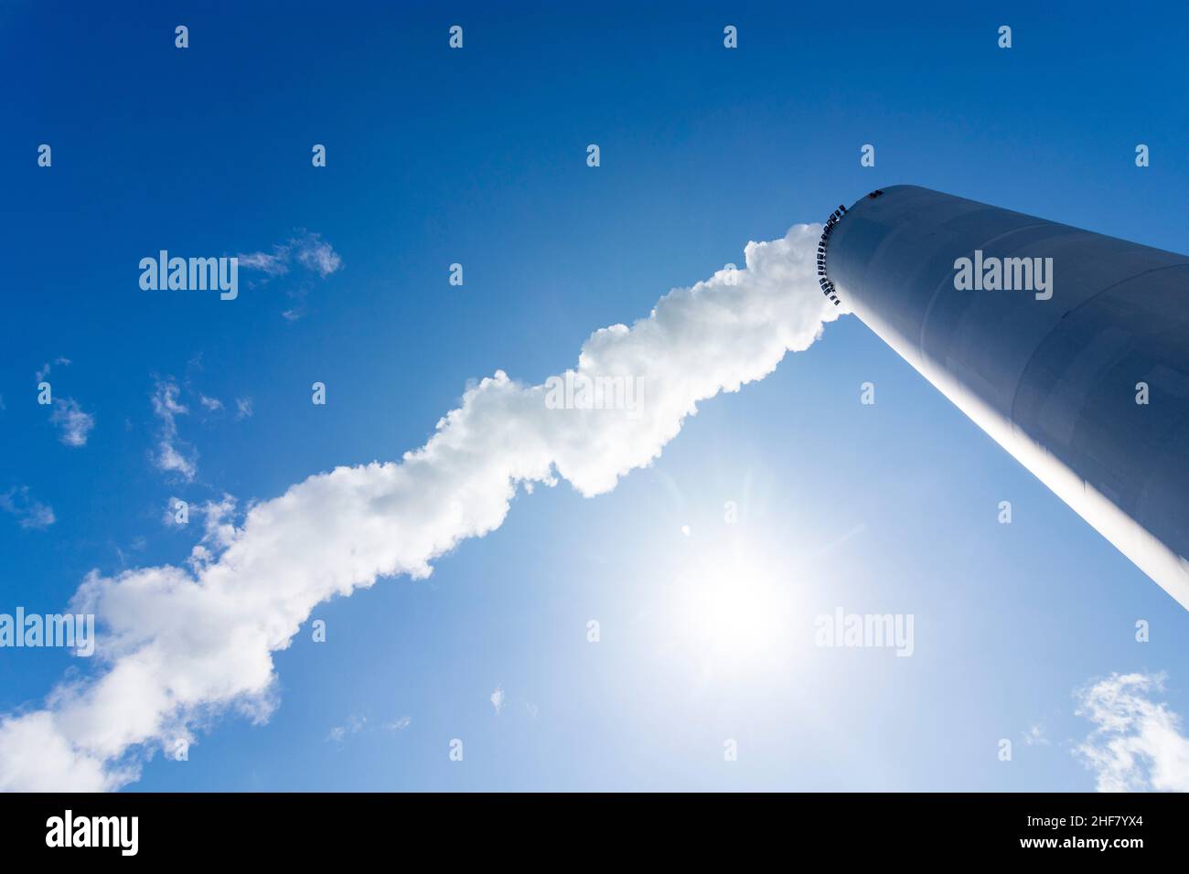 Copenhagen, Koebenhavn, chimney of Amager Bakke (Amager Hill, Amager