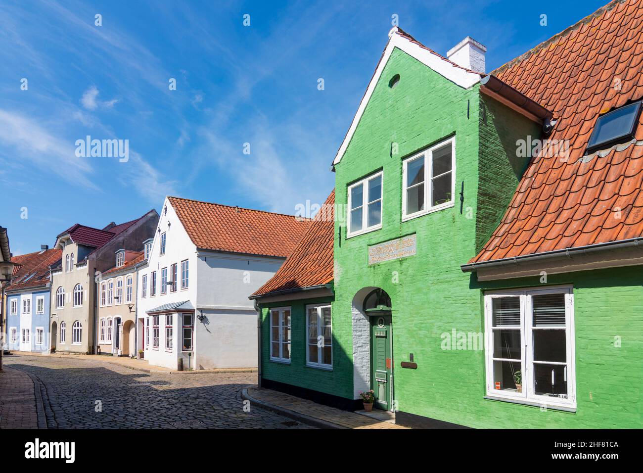 Ensembles with town houses and craftsmens houses in aabenraa hires