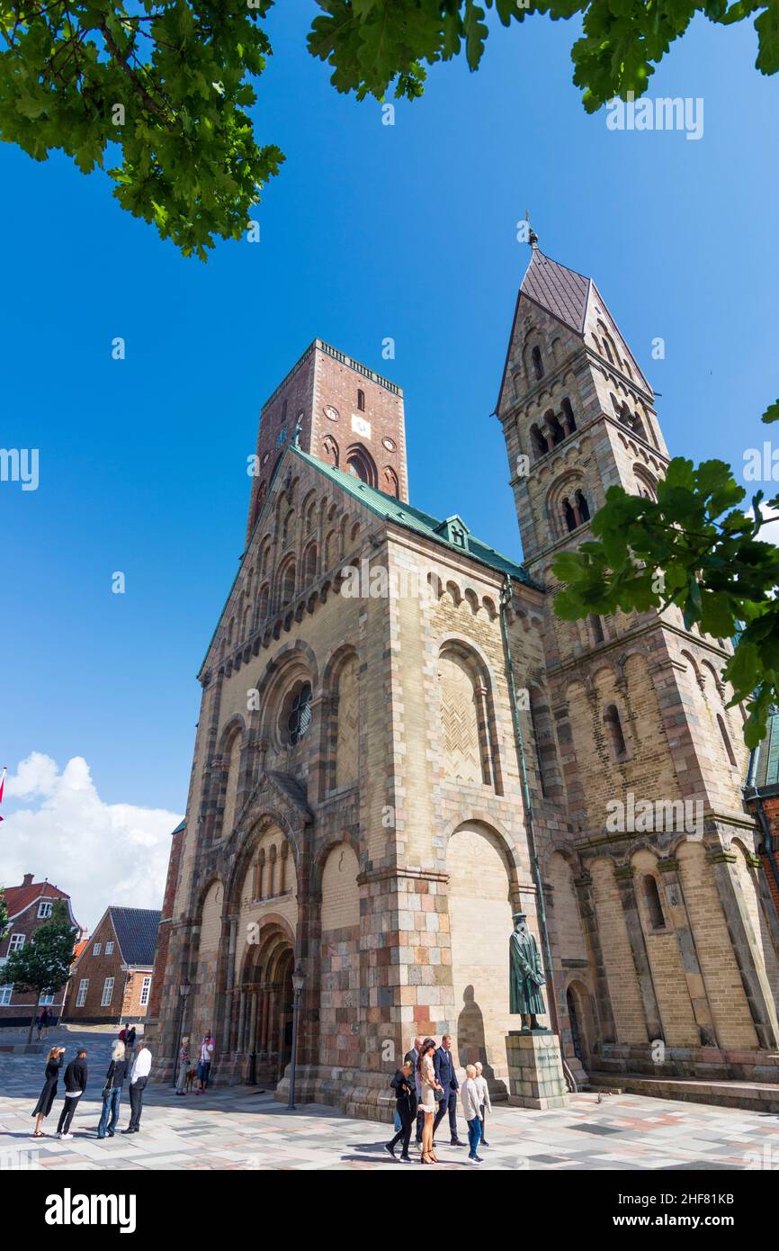 Esbjerg,  cathedral,  main square Torvet in Ribe,  Jylland,  Jutland,  Denmark Stock Photo